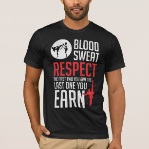 Camiseta Sudor de sangre Respect hapkido taekwondo karate j