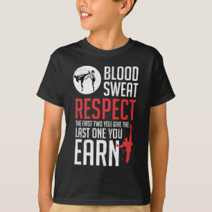 Camiseta Sudor de sangre Respect hapkido taekwondo karate j