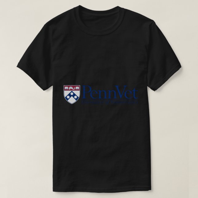 Camiseta Sudor en la escuela veterinaria de Penn Quakers pa (Diseño del anverso)