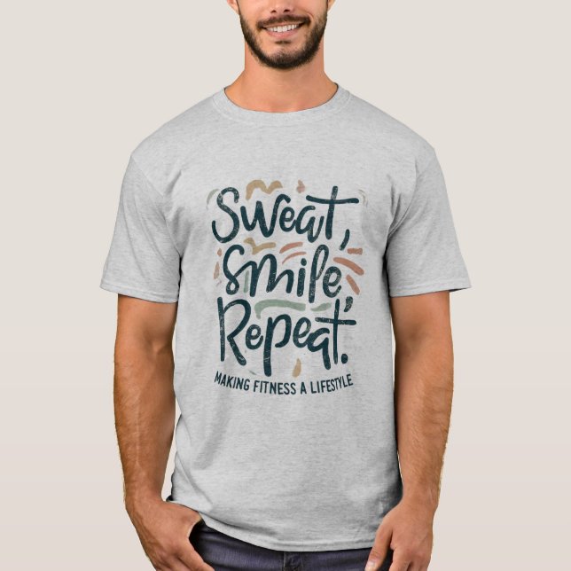 Camiseta Sudor, sonrisa, repetir (Anverso)