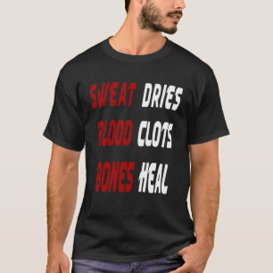 Camiseta Sudor Suero Perforación De La Sangre Huesos Sanaci