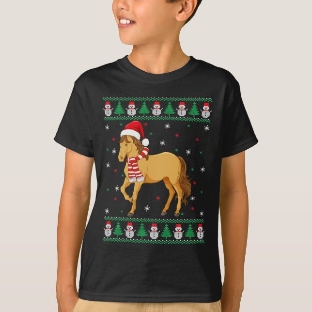 Camiseta Sudoración de Navidades feos de la familia de anim (Anverso)