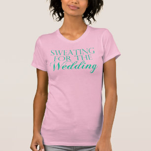 Camiseta Sudoración Rosa Y Menta Para El Boda. Singlet