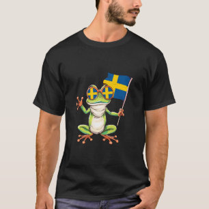 Camiseta Suecia bandera sueca orgullo sueco rana sapo lindo