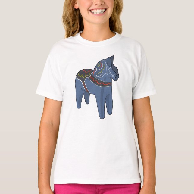 Camiseta Suecia Dala Horse Dalecarlian Sueco (Anverso)