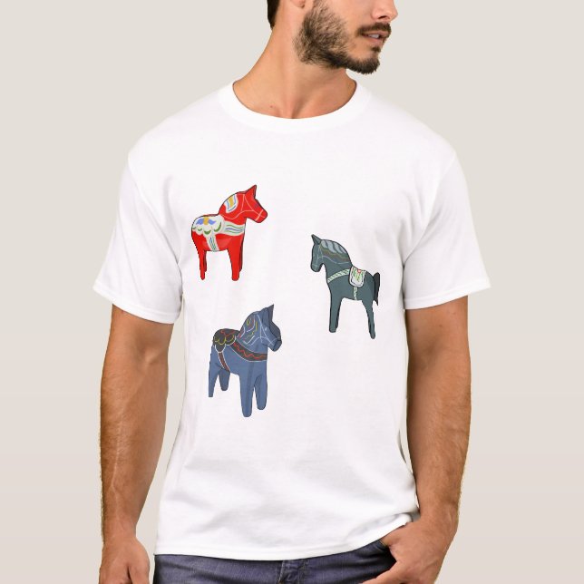 Camiseta Suecia Dala Horse Dalecarlian Sueco (Anverso)