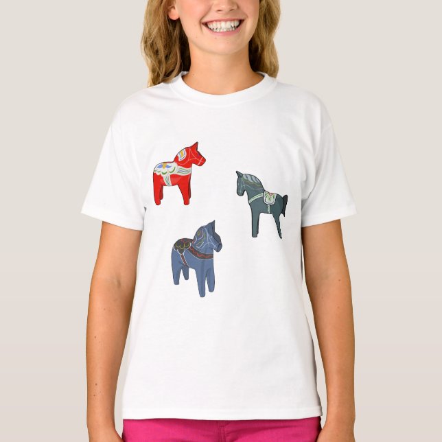 Camiseta Suecia Dala Horse Dalecarlian Sueco (Anverso)