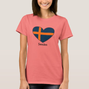 Camiseta Suecia en mi corazón