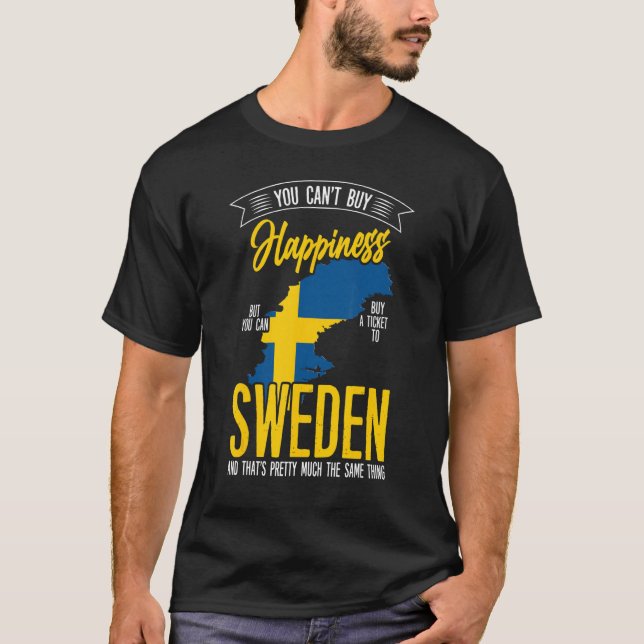 Camiseta Suecia Es La Frase De La Felicidad (Anverso)