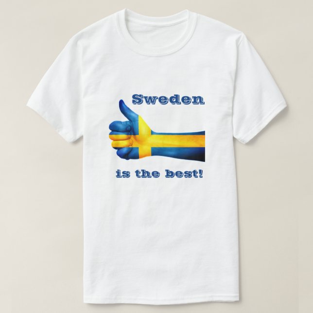 Camiseta Suecia es lo mejor (Diseño del anverso)