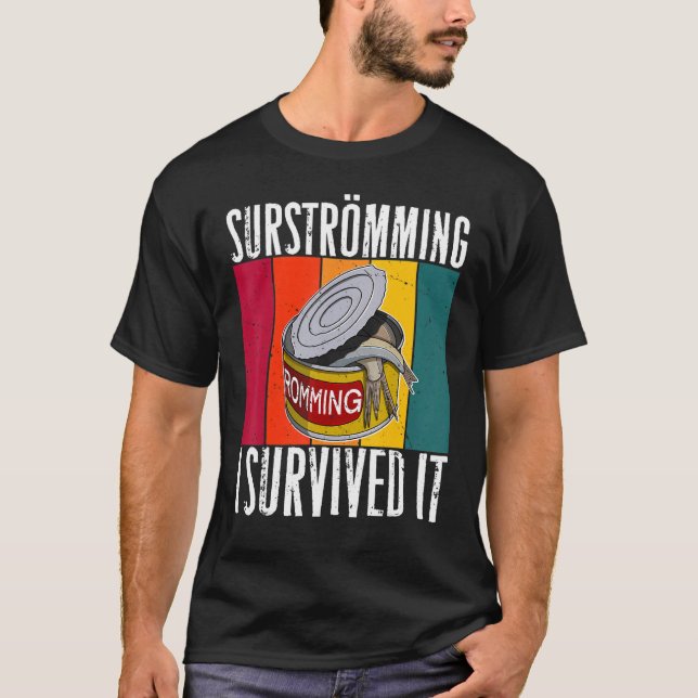 Camiseta Suecia Especie de pescado sueca Surstromming Puke  (Anverso)