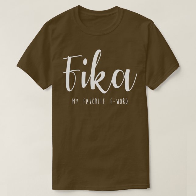 Camiseta Suecia sueca de Fika Divertido diciendo decorativo (Diseño del anverso)