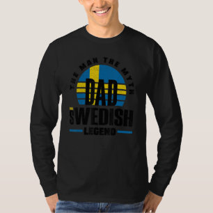 Camiseta Suecia Sueco Bandera de Suecia Padre