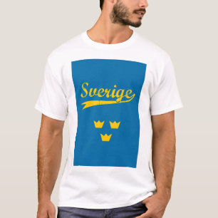 Camiseta Suecia, Sverige, 3 coronas