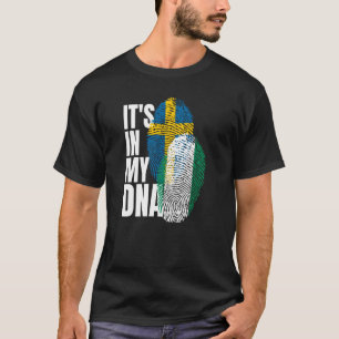 Camiseta Suecia Y Nigeria Mezclan La Bandera Del Patrimonio