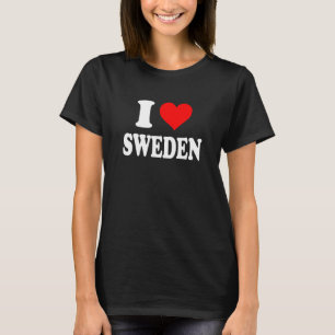 Camiseta Suecia - Yo Corazón Suecia - Amo Suecia