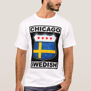 Camiseta Sueco americano de Chicago