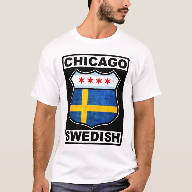 Camiseta Sueco americano de Chicago (Anverso)