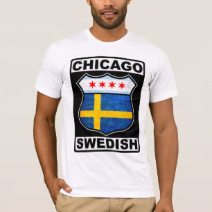 Camiseta Sueco americano de Chicago