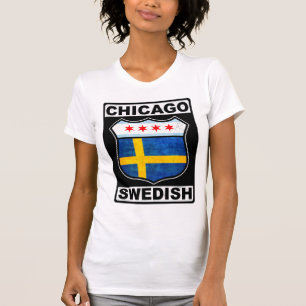 Camiseta Sueco americano de Chicago