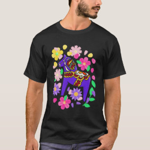 Camiseta Sueco Dala Horse Folk Bandera de Suecia Dalahelmso