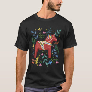 Camiseta Sueco Dala Horse Folk Bandera de Suecia Dalahelmso