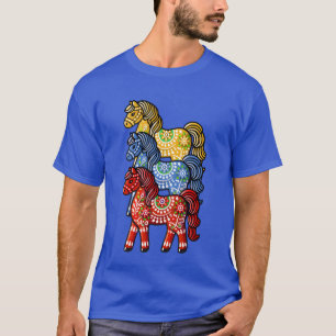 Camiseta Sueco Dala Horse Scandinavie sverige suecia ret