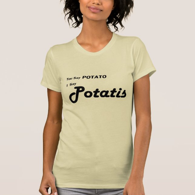Camiseta Sueco Potatis "usted dice la patata " (Anverso)