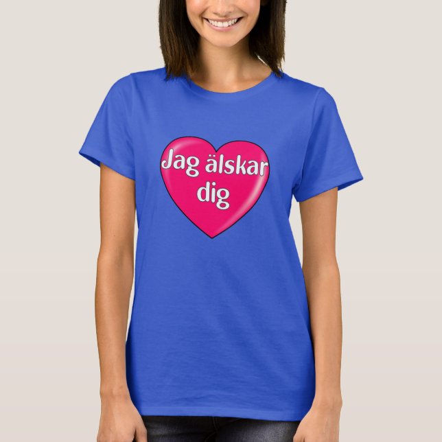 Camiseta Sueco - Te amo (Anverso)
