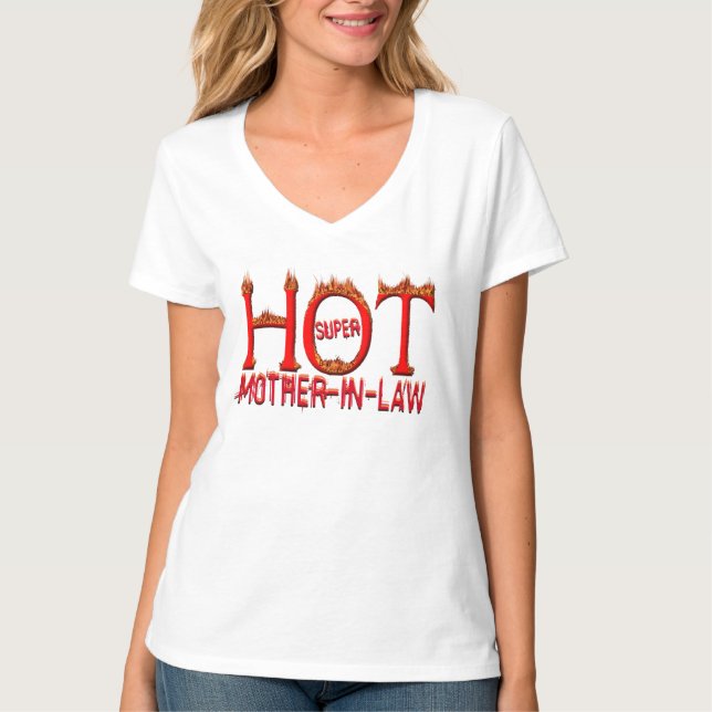 Camiseta Suegra caliente estupenda (Anverso)