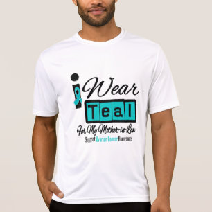 Camiseta Suegra - llevo al cáncer ovárico retro verde