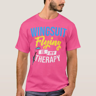 Camiseta Suela de saltos de base de brillo Skydiving Wingsu