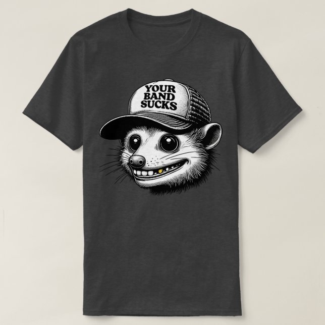 Camiseta Suelos Hipster Possum (Diseño del anverso)