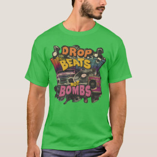 Camiseta Suelta ritmos no bombas Ritmos Sobre Bombas Paz am