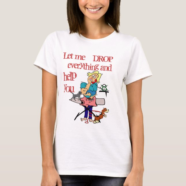 Camiseta Suelta todo y ayuda - sarcasmo gracioso (Anverso)