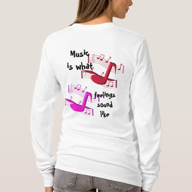 Camiseta Suena a música (Reverso)