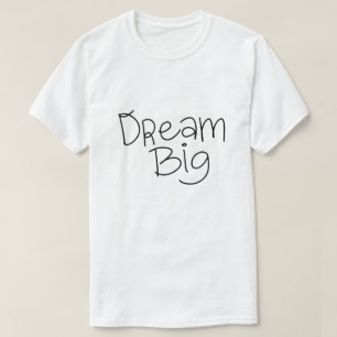 Camiseta Sueña en Grande – Diseño Tipográfico Inspirador