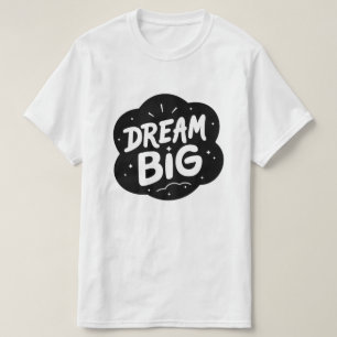 Camiseta Sueña en Grande – Diseño Tipográfico Inspirador