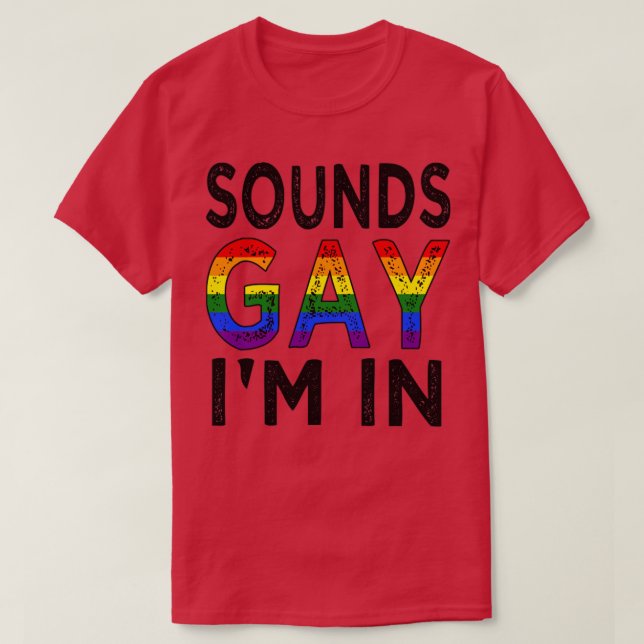 Camiseta Suena gay en (Diseño del anverso)