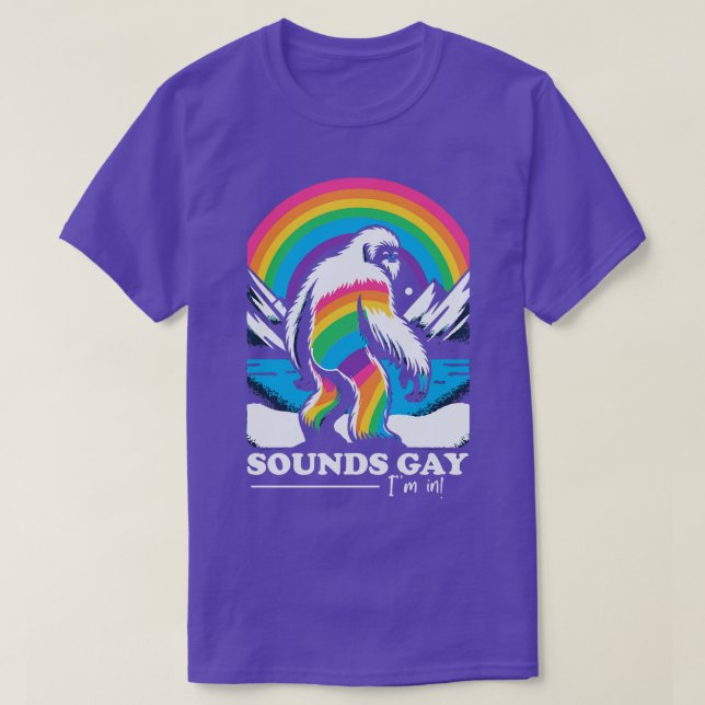 Camiseta Suena Gay En El Arcoiris Del Orgullo Gay (Diseño del anverso)