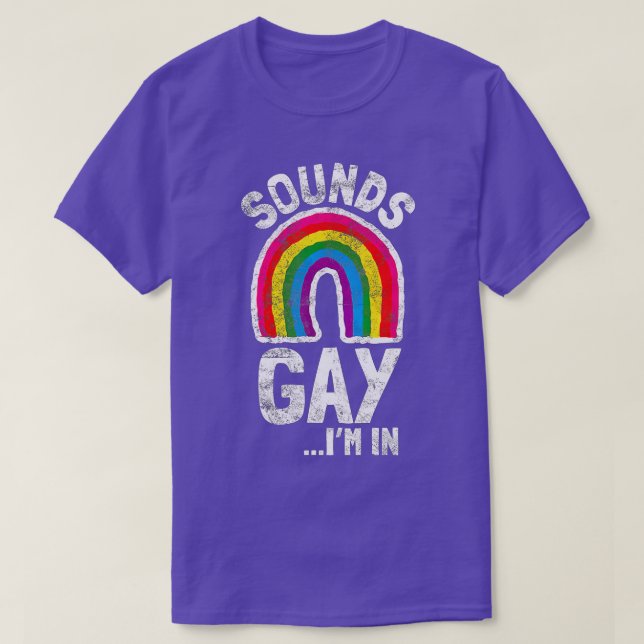 Camiseta Suena Gay En El Regalo Del Orgullo De LGB (Diseño del anverso)