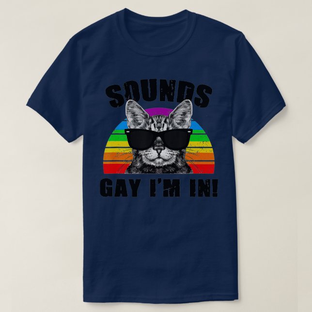 Camiseta Suena Gay En Gato Gracioso Regalo Pun Para Mont Or (Diseño del anverso)