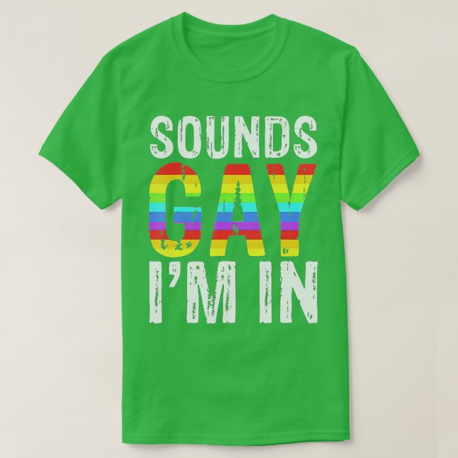 Camiseta Suena Gay En Los Regalos Del Orgullo LGBT (Diseño del anverso)