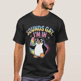 Camiseta Suena gay estoy en el diseño del mes del orgullo -