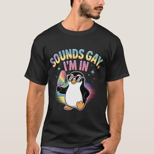 Camiseta Suena gay estoy en el diseño del mes del orgullo - (Anverso)