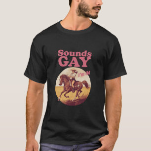 Camiseta Suena gay estoy en el orgullo occidental lésbico p