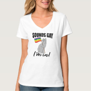Camiseta Suena gay, estoy en gato