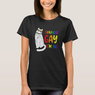 Camiseta Suena Gay Estoy En Gato Gordo Gatito Orgullo Lgb L