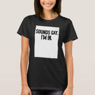 Camiseta Suena gay, estoy orgulloso de amar el arcoiris Div