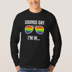 Camiseta Suena Gay Im En Gafas De Sol Arcoiris Lgbt Orgullo
